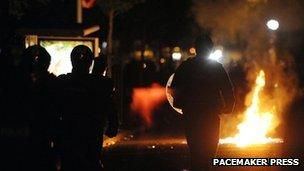 Police came under attack in North Belfast for a third night