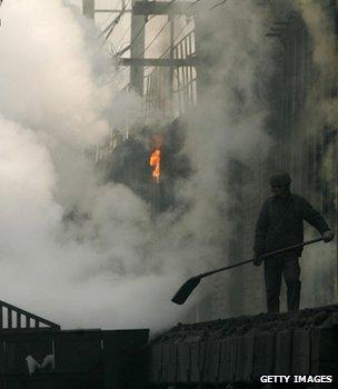 Factory furnace, China (Getty Images)