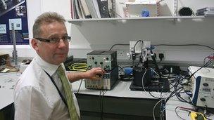 Dr Paul Weaver in his lab