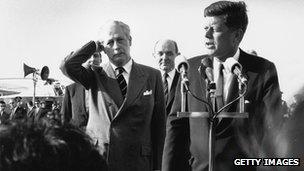 President John F Kennedy and Prime Minister Harold Macmillan