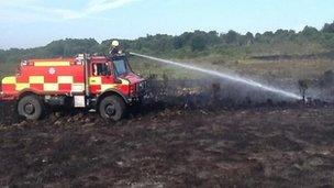 Fire service off-road vehicle