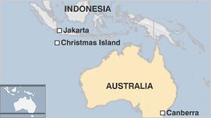 Map of Christmas Island