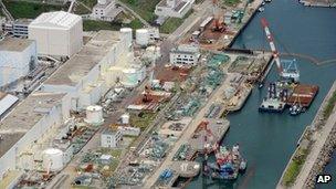 Aerial photo taken on 9 July 2013 of the Fukushima Dai-ichi nuclear power plant in Okuyama, Fukushima prefecture, northern Japan