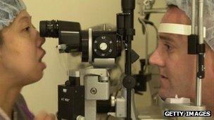 Laser eye surgery