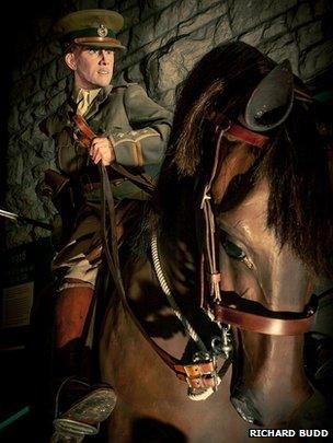 World War I soldier on horseback on show at the Keep Military Museum in Dorchester