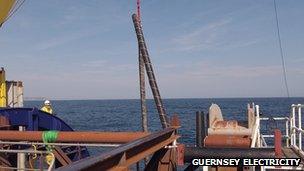 Team Oman, cable repair ship off Guernsey