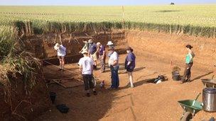 Archaeological dig in Sedgeford