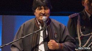 Bolivia's President, Evo Morales