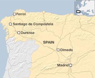 Map showing train network