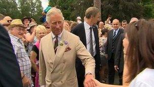 Prince Charles at the Royal Welsh Show