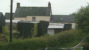 The Llanharry farm where Harry and Megan Tooze were murdered