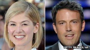 Rosamund Pike and Ben Affleck