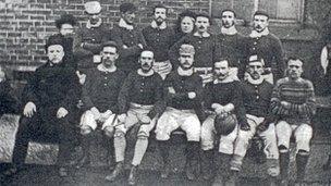 Sheffield FC team in 1857