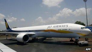 A Jet Airways plane