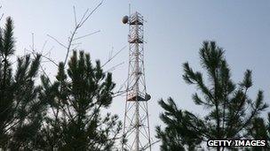 Mobile phone mast