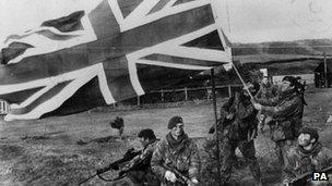 UK troops in Falklands