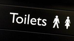 Toilet sign