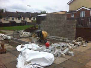 A new IRA memorial is being built in Castlederg