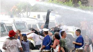 Police water cannon