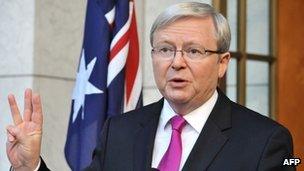 Australian Prime Minister Kevin Rudd