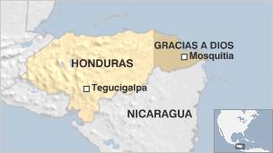 Map of Honduras