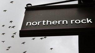 Northern Rock sign