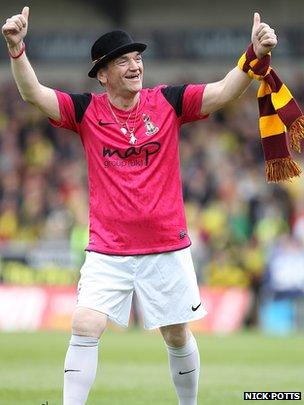 Lenny Berry on Bradford City pitch in May 2013