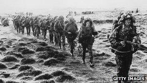 File photo, British soldiers on the Falklands