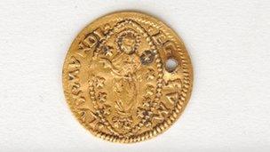 16th century gold coin