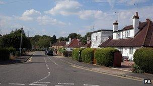 Manor Waye in Uxbridge where Domenico Rancadore was arrested