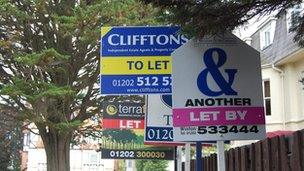 Lettings signs