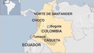 Map of Colombia