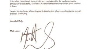 Matt Lucas's letter