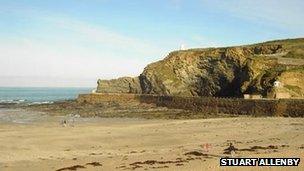 Portreath beach. Pic: Stuart Allenby