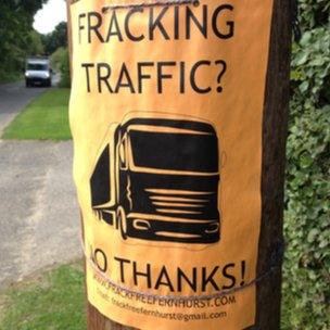 Anti-fracking poster