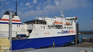 Commodore Clipper leaving Guernsey's St Peter Port Harbour