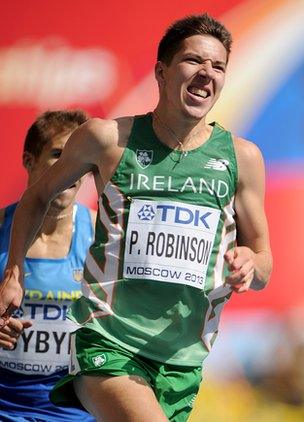 Paul Robinson did not make it out of his 800 metres heat in Moscow