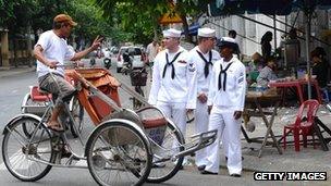 US sailors on a good will visit to Da Nang in 2011