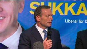 Australian Liberal Party leader Tony Abbott (August 12th 2013)