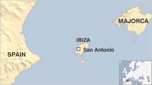 Map of Ibiza