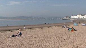 Exmouth sea front