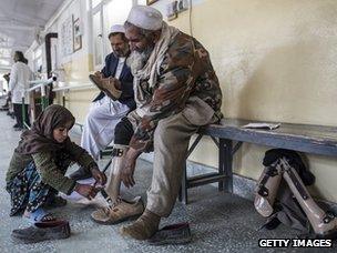 Red Cross centre for amputees in Kabul