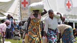 North Kivu, DR Congo - ICRC food distribution