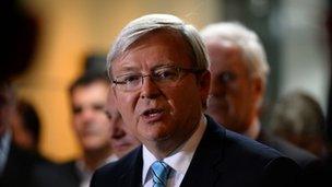 Australian Prime Minister Kevin Rudd