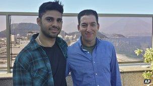 David Miranda and Glenn Greenwald