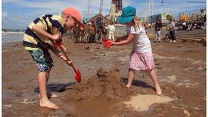 Children on beach