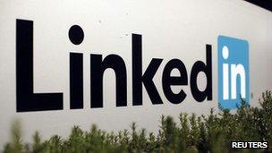 The Linkedin logo outside the company's headquarters in Mountain View, California 6 February 2013