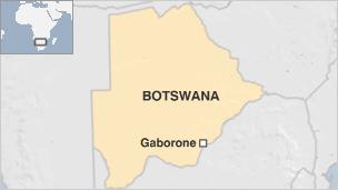 Botswana map