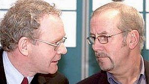 Martin McGuinness meets Colin Parry in 2001