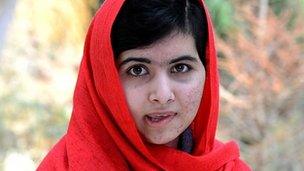 An image grab taken from handout video footage released by the Malala Fund on April 5, 2013